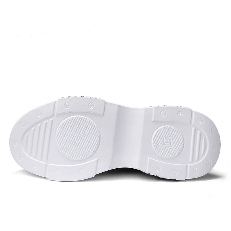 Осенние кожаные мужские кроссовки на толстой подошве повседневная мужская обувь