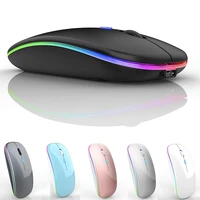 wireless bluetooth mouse for macbook pc ipad computer rechargeable dual modes bluetooth 4 0 usb mouse with 3 adjustable dpi