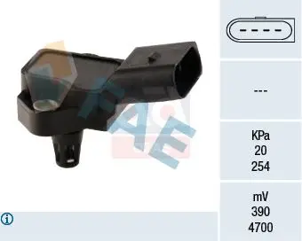 

FAE-15037 PRESSURE SENSOR INTAKE 10 GOLF.VI-JETTA-POLO 1.2tsi-1.4tsi