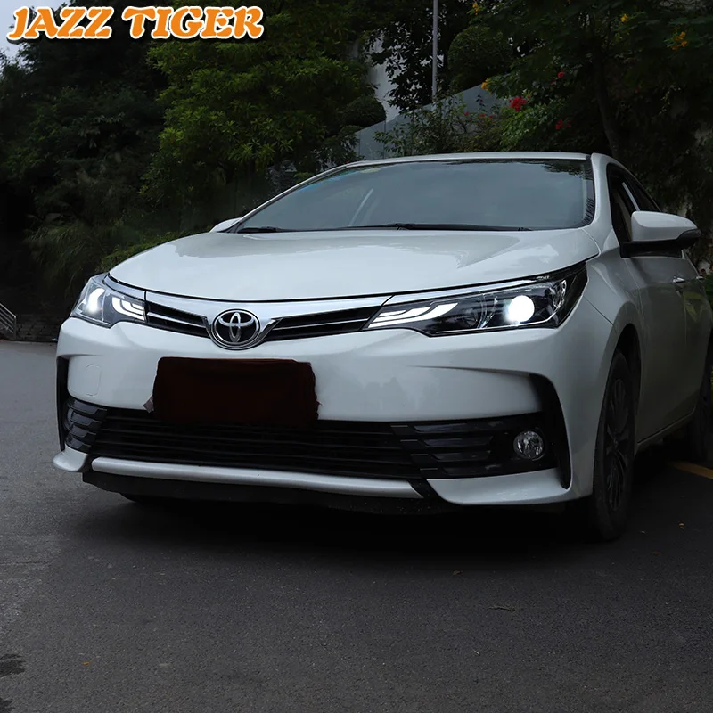

Car Styling LED Headlight For Toyota Corolla 2017 2018 LED DRL Red Devil Eyes LED Turn Signal Projector Lens Head Lamp Assembly