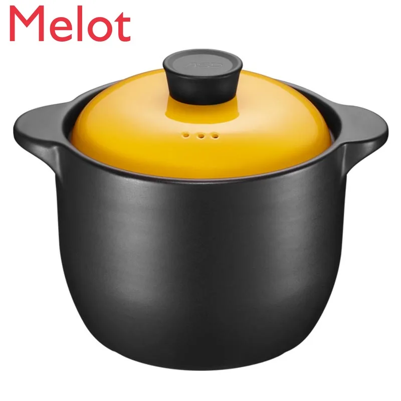 

Casserole/Stewpot Household Soup Pot Health Ceramic Pot 4.2L Casserole Hot Cooker Gas Stove Cookware