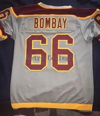 

RARE Waves Gordon Bombay Retro throwback MEN'S Hockey Jersey Embroidery Stitched Customize any number and name