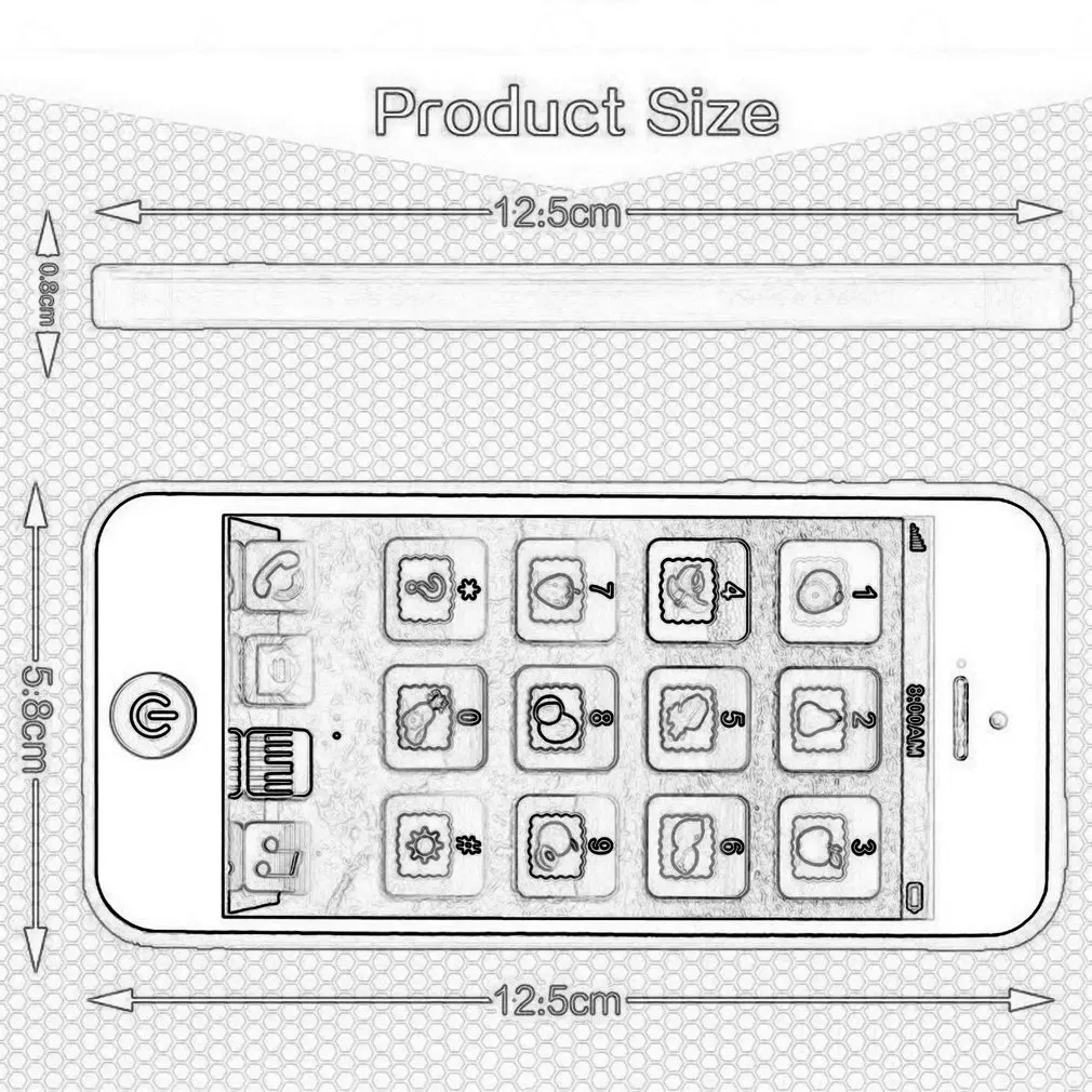 

Kids Learning Mobile Phone Toy with Music Play Games Machine Children Baby Early Educational Learning Toy Gift
