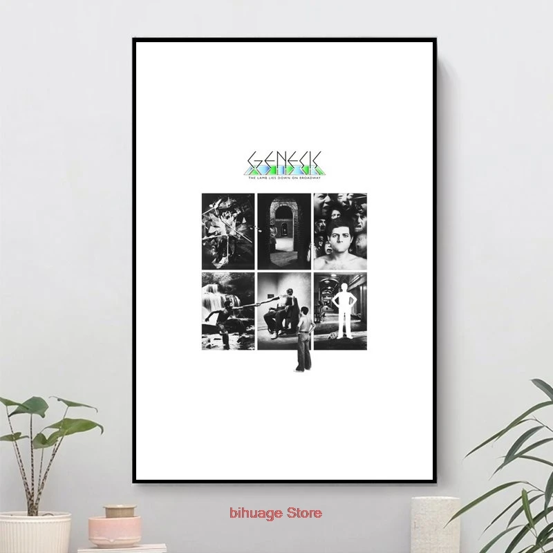 

Genesis The Lamb раскладывается на Бродвее, расширенное художественное искусство на стене, печать на холсте, шелковая ткань, яркая декоративная на...