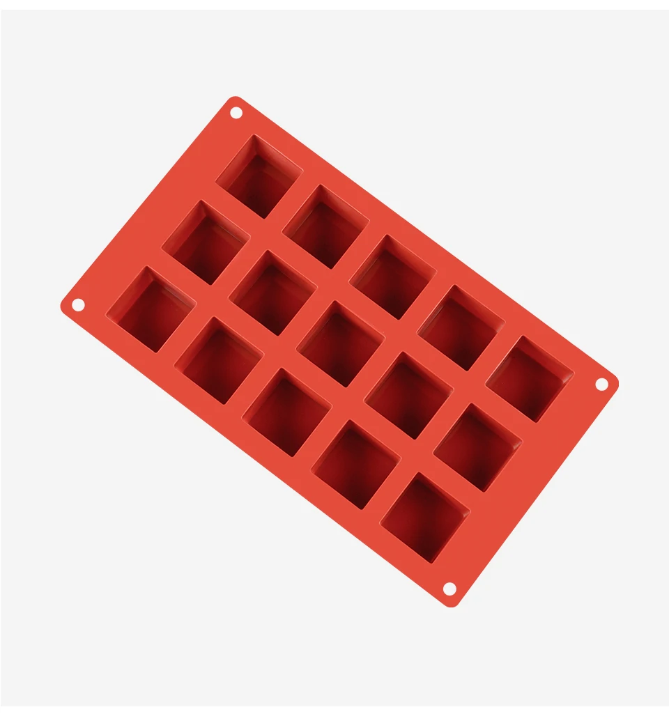 SJ 15 Полость DIY квадратная силиконовая форма для выпечки пирожных с шоколадной начинкой 3D инструменты для украшения тортов из мастики силиконовые формы для кухни выпечки