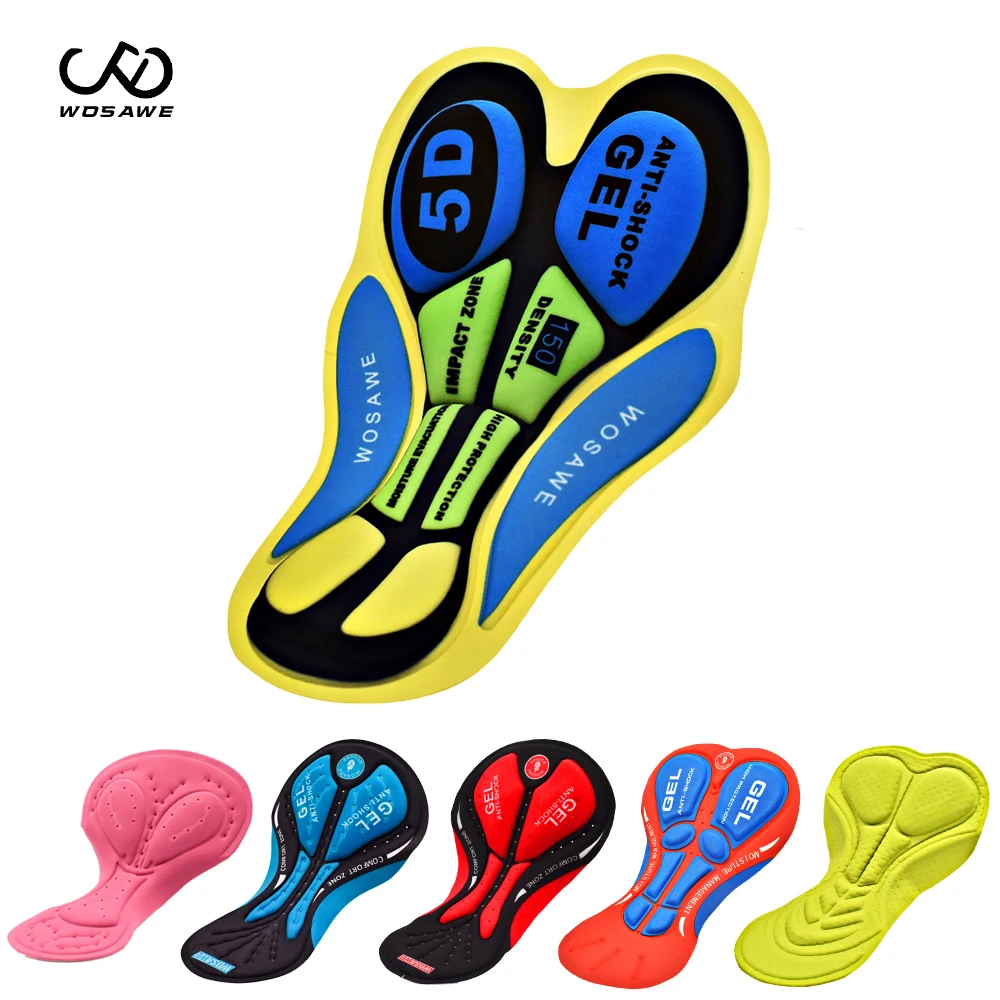 Вело шорты WOSAWE нижнее белье подушки противоударные 5D велосипедная база подушка 9D