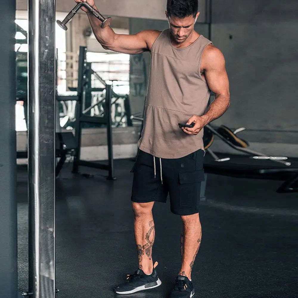Мужские шорты для бега быстросохнущие тренировок бодибилдинга тренажерного