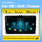 Автомагнитола Carplay 2DIN Android 11 для Volkswagen VW Passat B6 B7 CC Tiguan Touran GOLF POLO 4G Wifi мультимедийный GPS DSP Авторадио