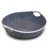 summer cooling pet basket cozy cat beds house breathable felt washable for puppy kitten kennel pet supplies sleeping mat