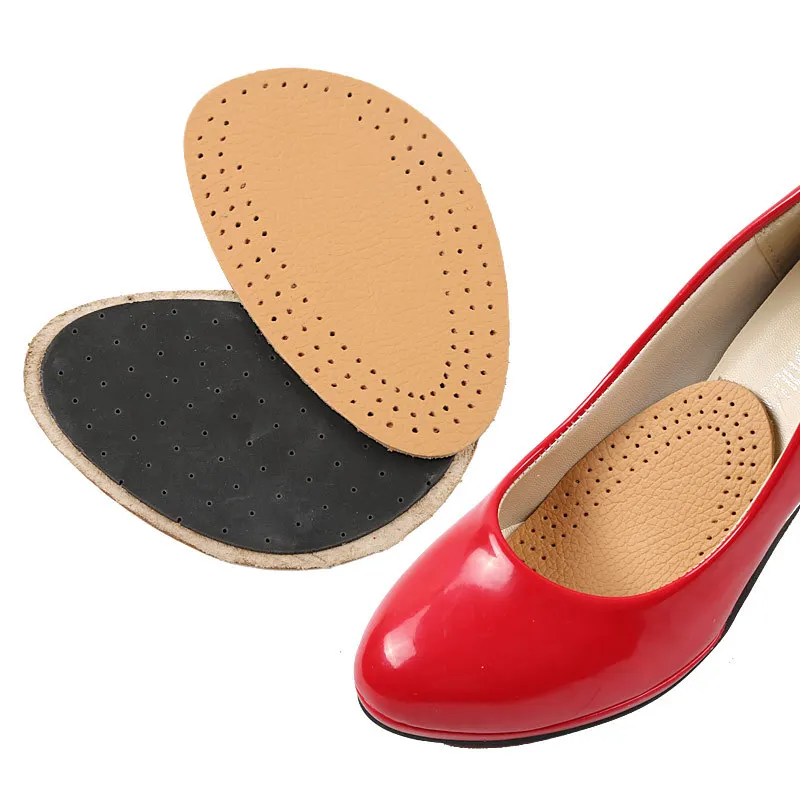 

2Pcs Leather Forefoot Pads Thickening Half Code Pad Soft High Heel Insoles Shock Absorbing Breathable Insoles Shoes Accessoires