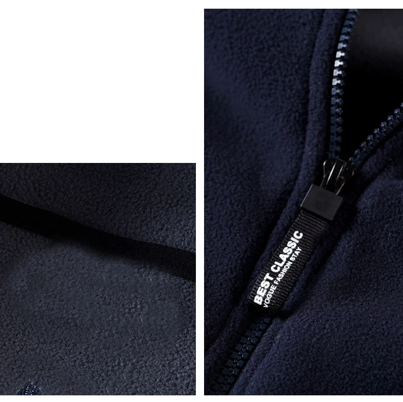 Большие размеры 6XL 7XL 8XL мужские флисовые куртки Толстовка спортивные толстовки теплые свободные куртки осенне-зимняя верхняя одежда черное пальто синий