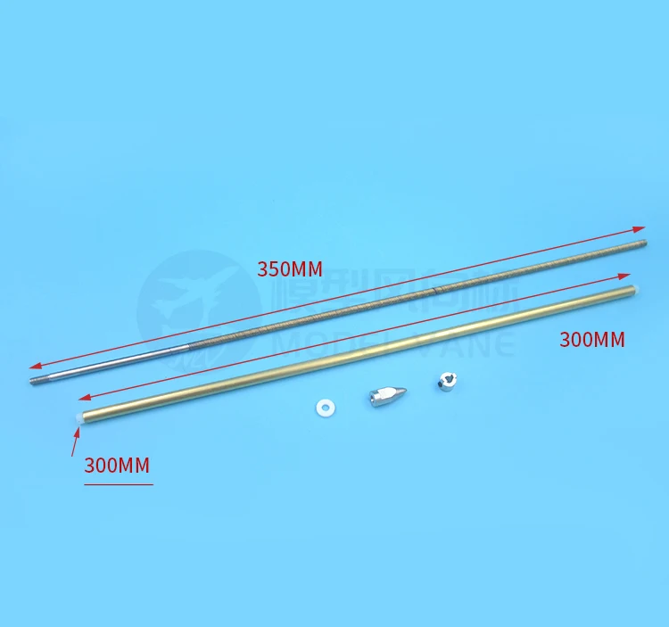 Conjunto de eje Flexible de 4mm, eje de transmisi&oacute;n de reserva positiva integrado de 350mm para barcos el&eacute;ctricos RC sin escobillas, 1 unidad-1