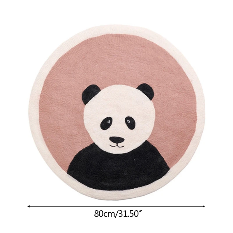 

Baby Play Mat Crawling Carpet Kids Room Floor Rugs Round Cartoon Panda Game Pad