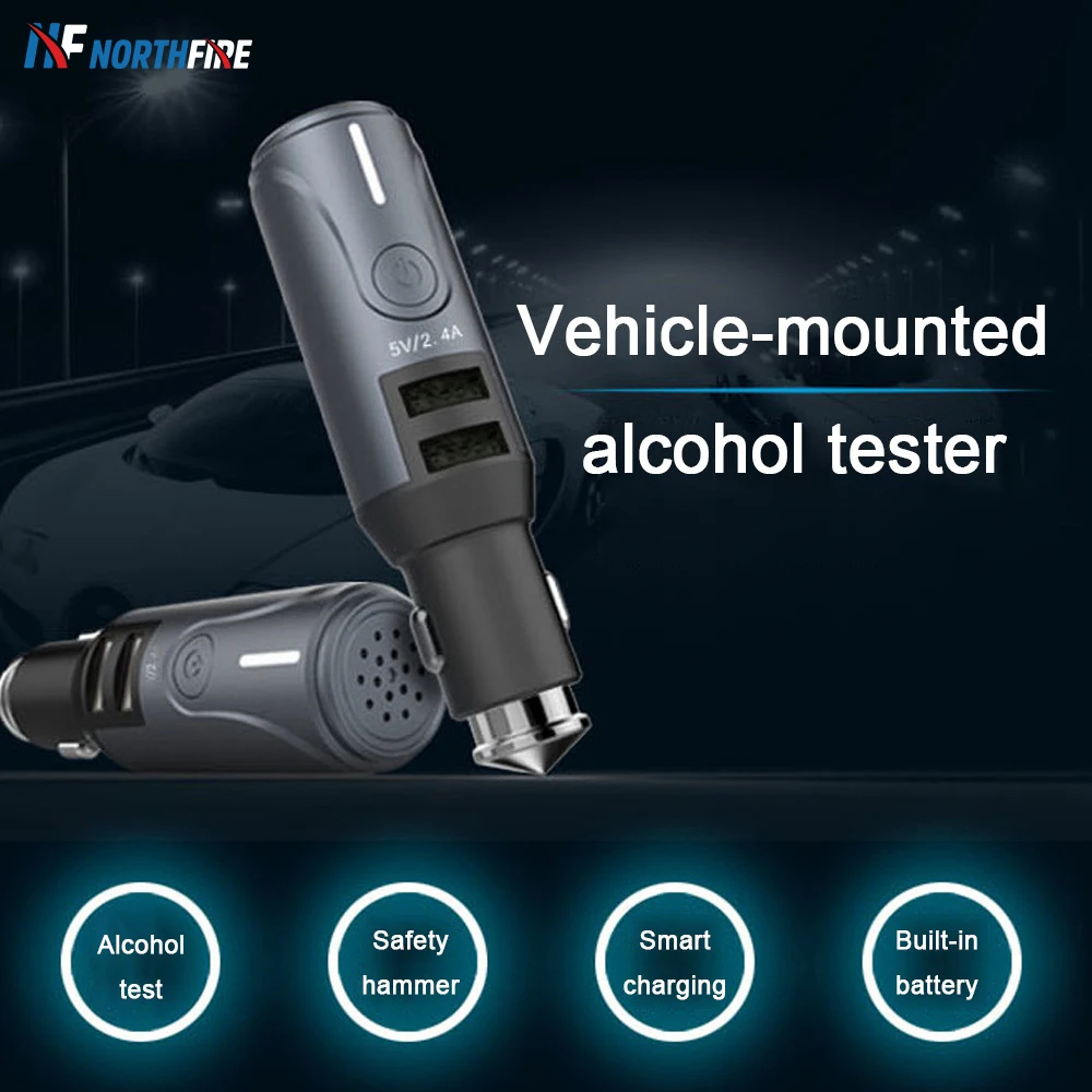 3 в 1 Dual USB Автомобильное зарядное устройство для телефона питьевой умный тестер