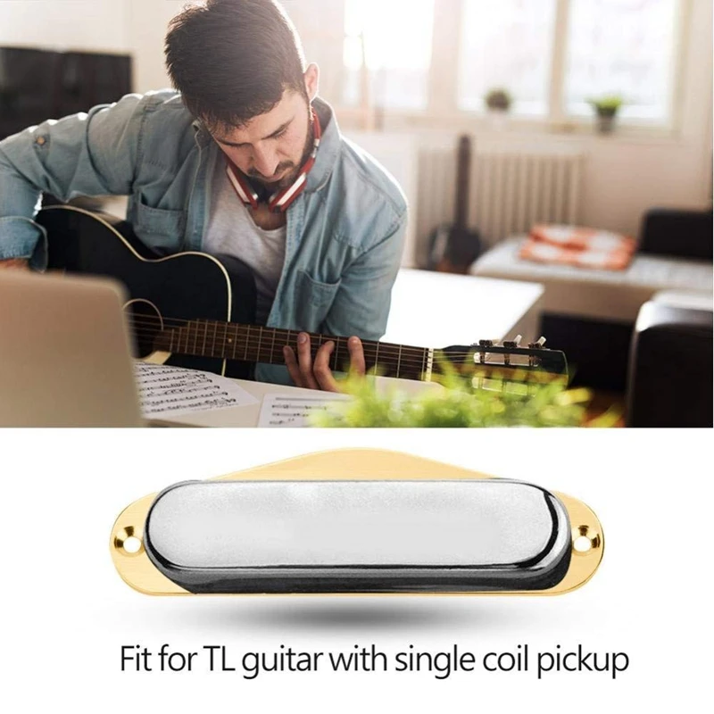 2 шт. гитара Пикап рама с монтажным кольцом одна катушка металлическая плоская