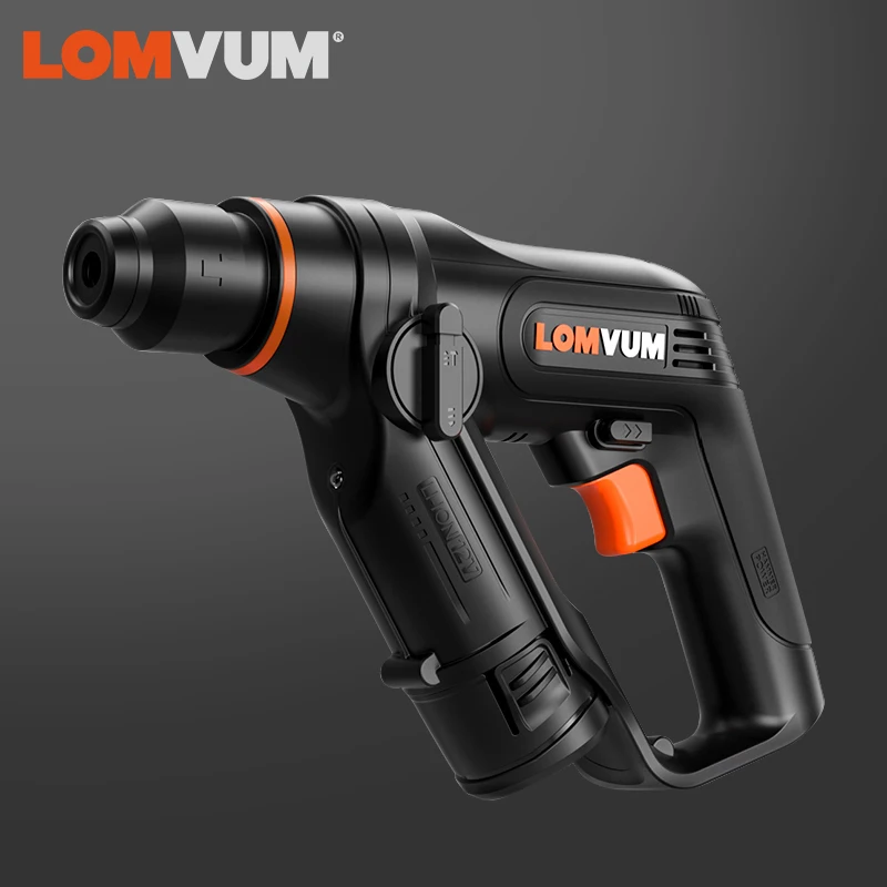 Дрель перфоратор LOMVUM электрическая с перезаряжаемым литиевым
