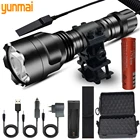 Тактические фонарики XHP50.2, фонарики из алюминия 18650, C8, водонепроницаемый фонарь с креплением для оружия, охотничий фонарик для склада в России, 5 режимов