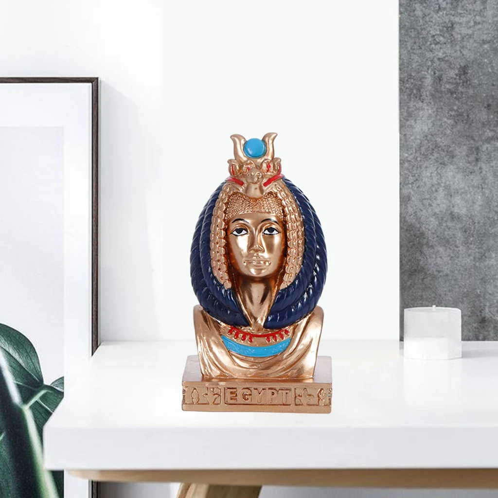 

Египетская голова, смола, ремесло, домашний декор, современный винтажный Бастер, богиня, статуэтка для дома, настольные украшения, поделки