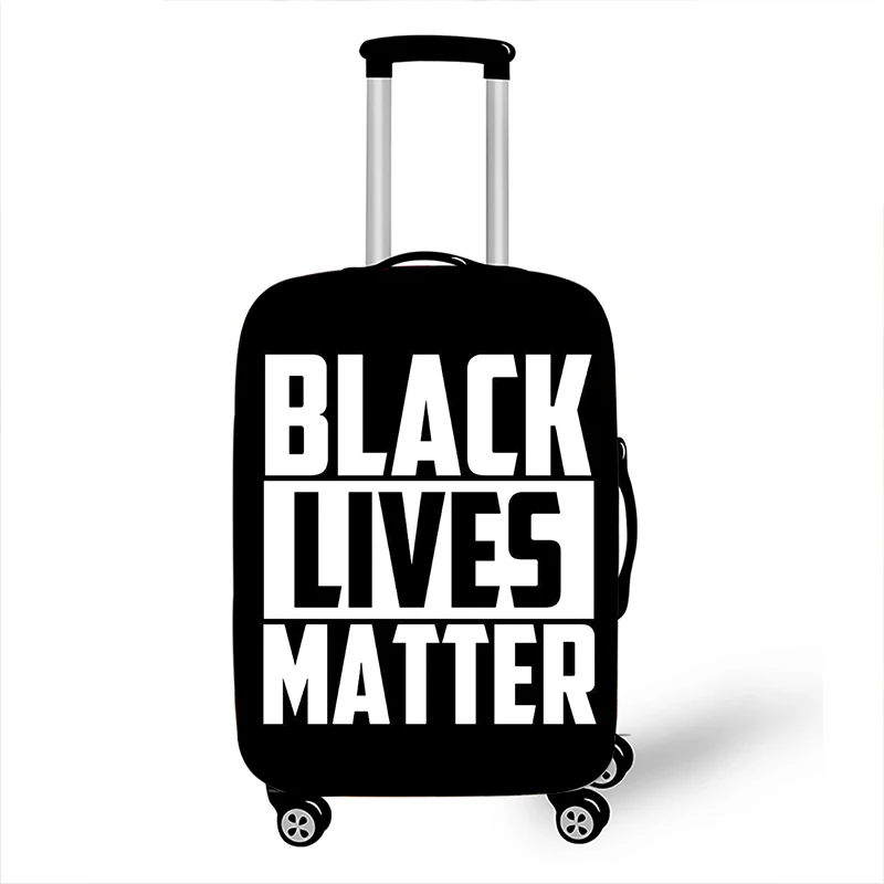 Черные Защитные чехлы для чемоданов аксессуары путешествий на колесиках с