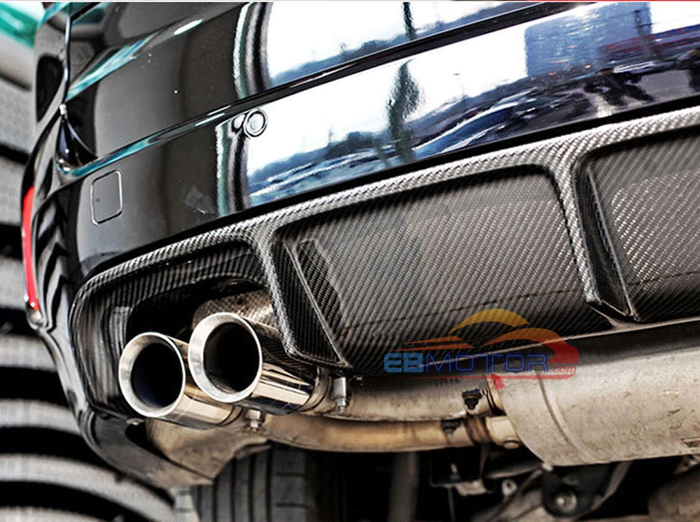 Неокрашенный настоящий волоконный Стекло задний диффузор для BMW F85 X5M F86 X6M 2015UP B444F |