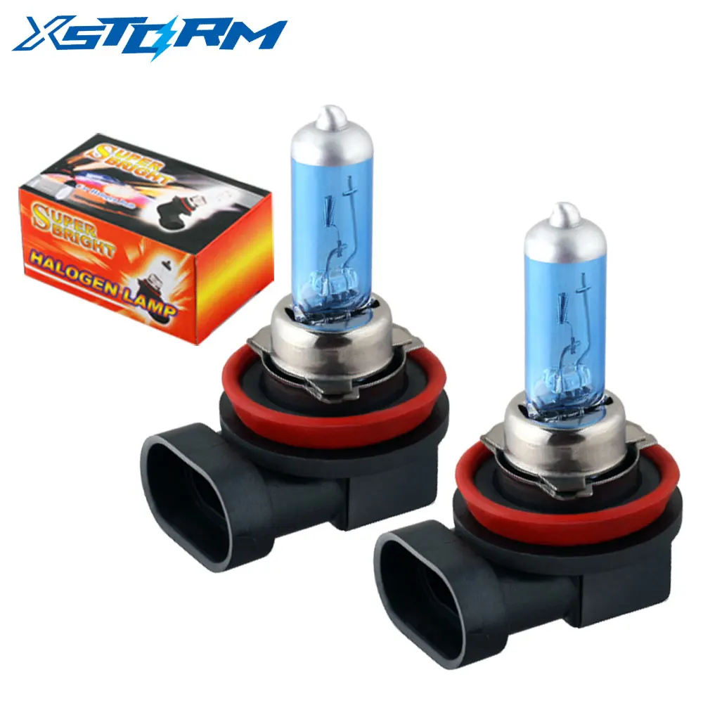 2pcs H1 H11 H8 H9 Halogen Bulb 55W 100W Car Headlight Super Bright White Auto Fog Head Light Lamp 12V