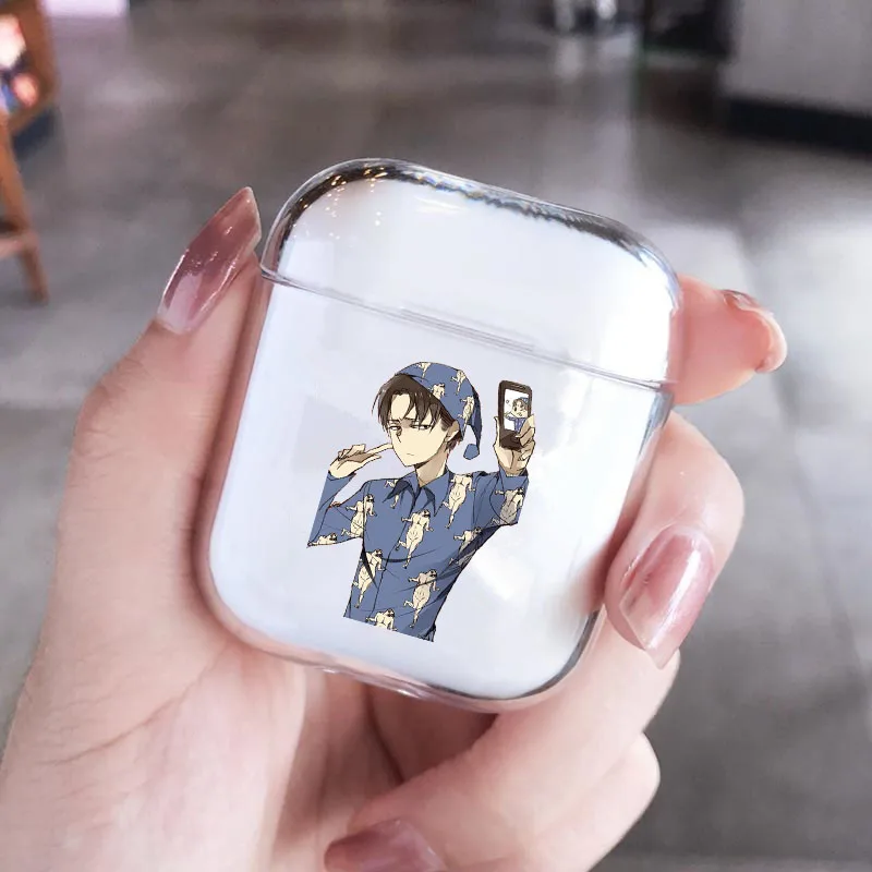 

Attack on Titan Levi Ackerman PrintEar Soft Case For AirPods 1 2 3 Wireless Bluetooth Earphone Headphones Cases For Air pods Pro