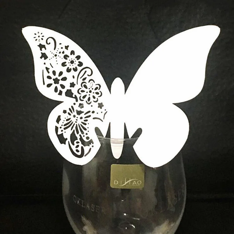 50 шт. декоративные уголки в виде бабочек|Открытки и приглашения| |