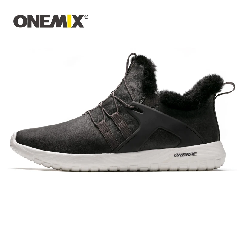 ONEMIX/ зимние мужские ботинки в винтажном стиле; повседневные теплые меховые водонепроницаемые ботильоны; мужские кроссовки для улицы прогулки походы обувь мужская зимние ботинки мужские зимняя обувь мужская