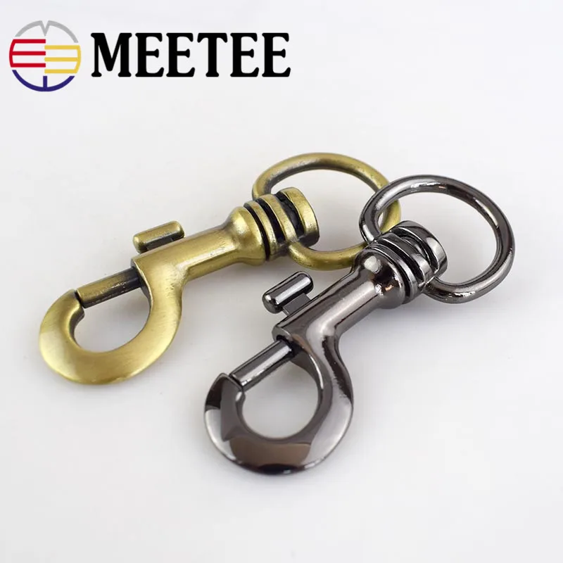 Металлический поворотный триггер Meetee 2 шт. застежка лобстер защелкивающийся