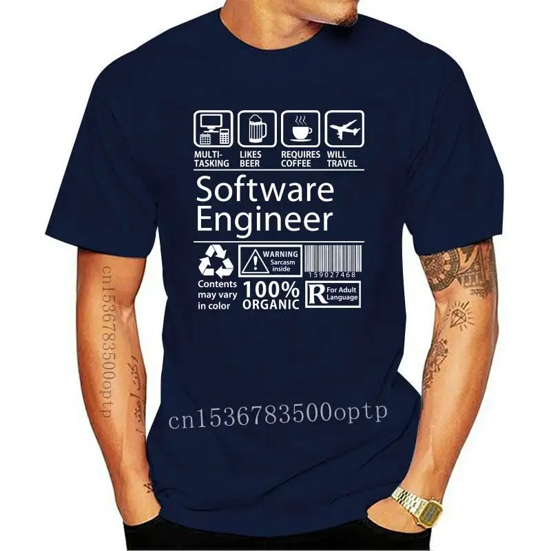 

New Software Engineer Programming T Shirt Men Eat Sleep Code Repeat Programmer Developer Awesome Cotton Tees T-shirt Plus Size T