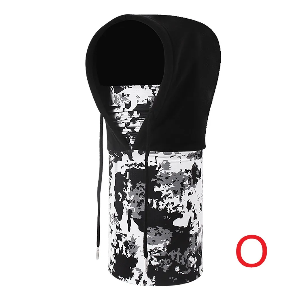 Унисекс для женщин и мужчин с двойным капюшоном волшебная маска лица Камуфляжный