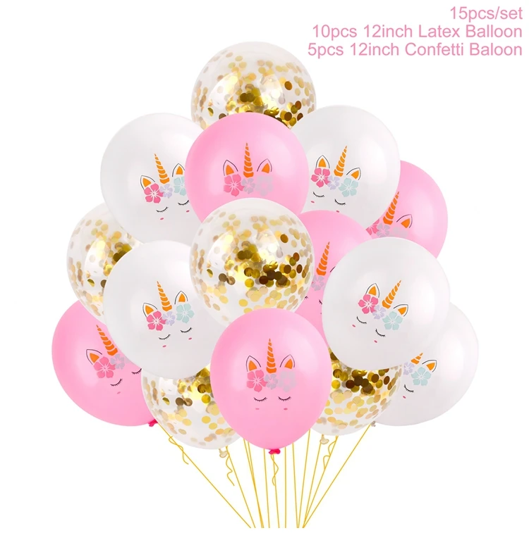 Balloon 1 PATIMATE 100 шт Единорог мешочек для печенья, конфет Единорог вечерние украшения подарок с Unicorn сумка Свадьба День Рождения Декор упаковка поставки - Цвет: Balloon 1