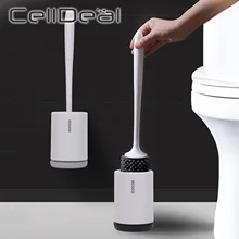 Silicone Toilet Brush Floor-Standing Wall-Mounted Base Cleaning Brush For Toilet WC Bathroom Accessories Set Household Supplies