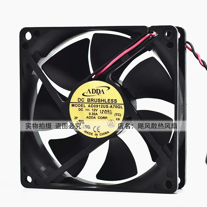 Новый оригинальный 9025 AD0912US-A70GL 12V 0.30A 9 см шасси источника питания DC вентилятор