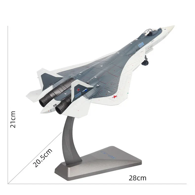 Russia Air Force T-50 Su57 Su-57 мест модель истребителя игрушки металлический самолет военный