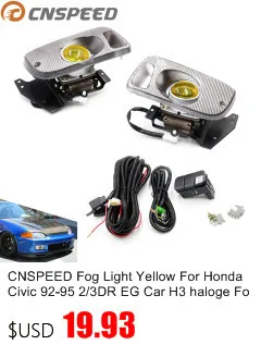 CNSPEED туман светильник фар дальнего света Противотуманные фары для HONDA CIVIC 1996-1998 2/3/4 DR с переключатель белого и желтого цвета YC100477