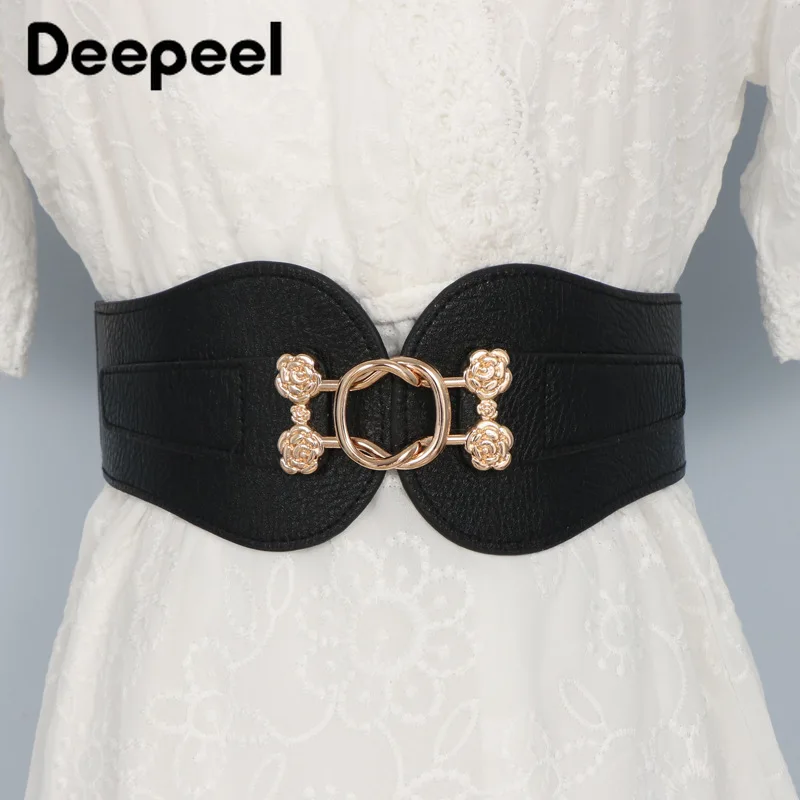 

Новый Deepeel 1 шт. 6-9,5 см * 70 см, женские туфли с металлической пряжкой широкие модные украшения класса люкс Женский корсет для талии для костюм э...