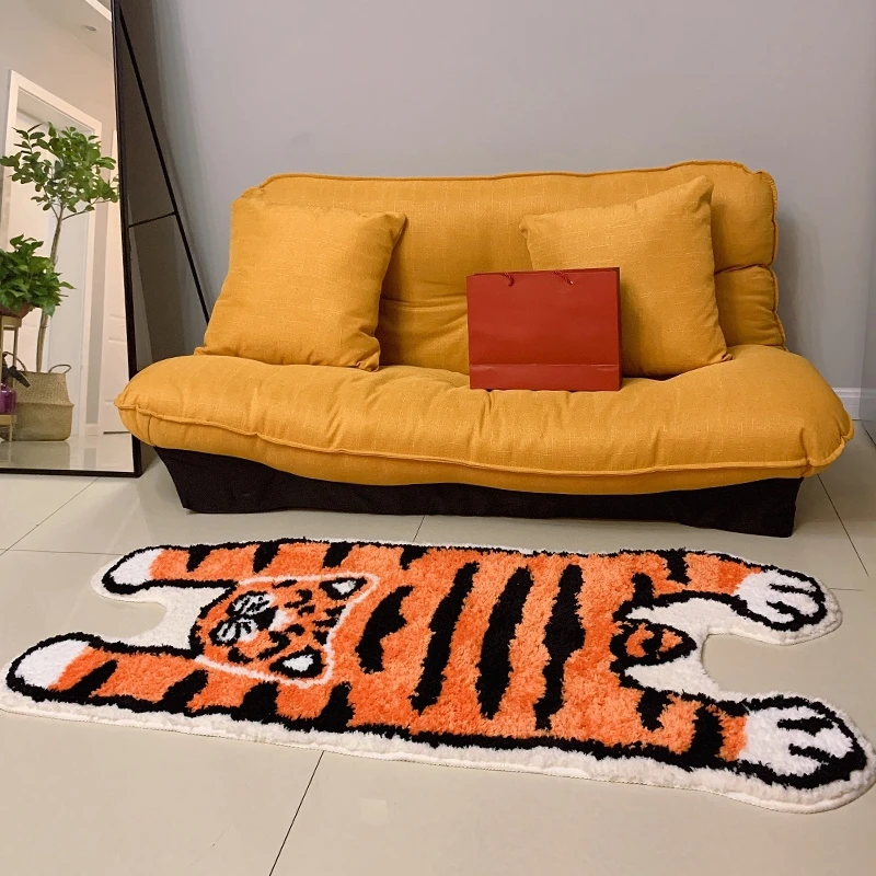 pink tiger leopard bedroom soft carpets fluffy area rug living room bedside carpet kids game mats decoration for living room free global shipping
