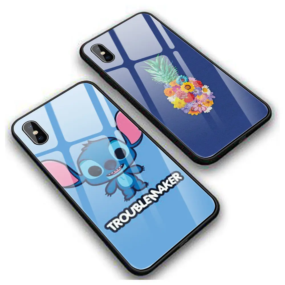Забавный чехол для телефона из закаленного стекла Marvel iPhone 5 5S SE 6 6S 7 8 Plus X XS XR XSMAX 11 Pro