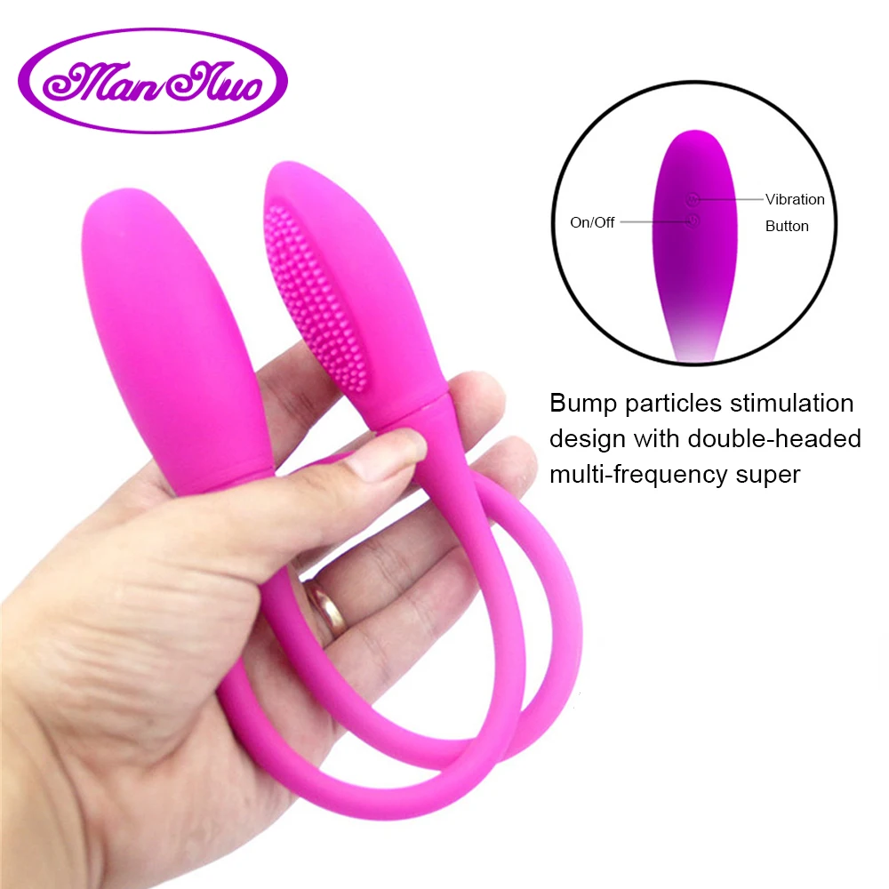 Double End Dildo Vibrator 7 Patterns Sex Toys for Women Anal Clitoris Stimulator Butt Plug Vibrating Eggs Unisex Lesbian Toy | Красота и