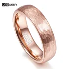 JQUEEN модное розовое золото геометрическая фигура 6 мм ширина мужские кольца из карбида вольфрама Anillos para hombres ювелирные изделия