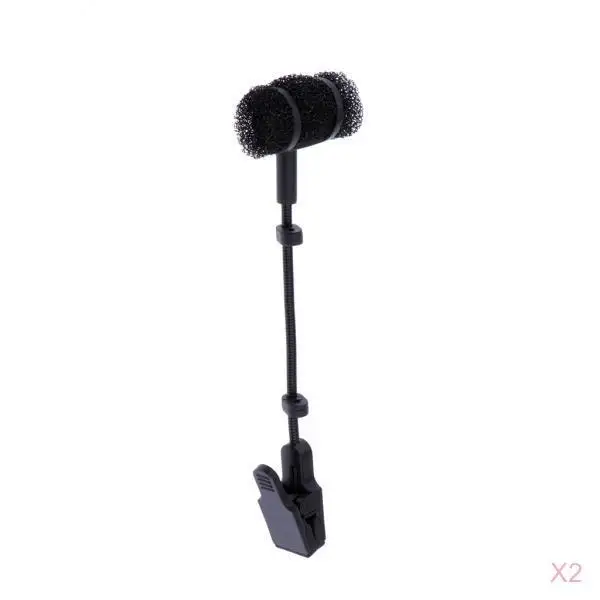 

2x Plastic Sax Wireless Microphone MIC Clip Stand Holder Saxophone Parts