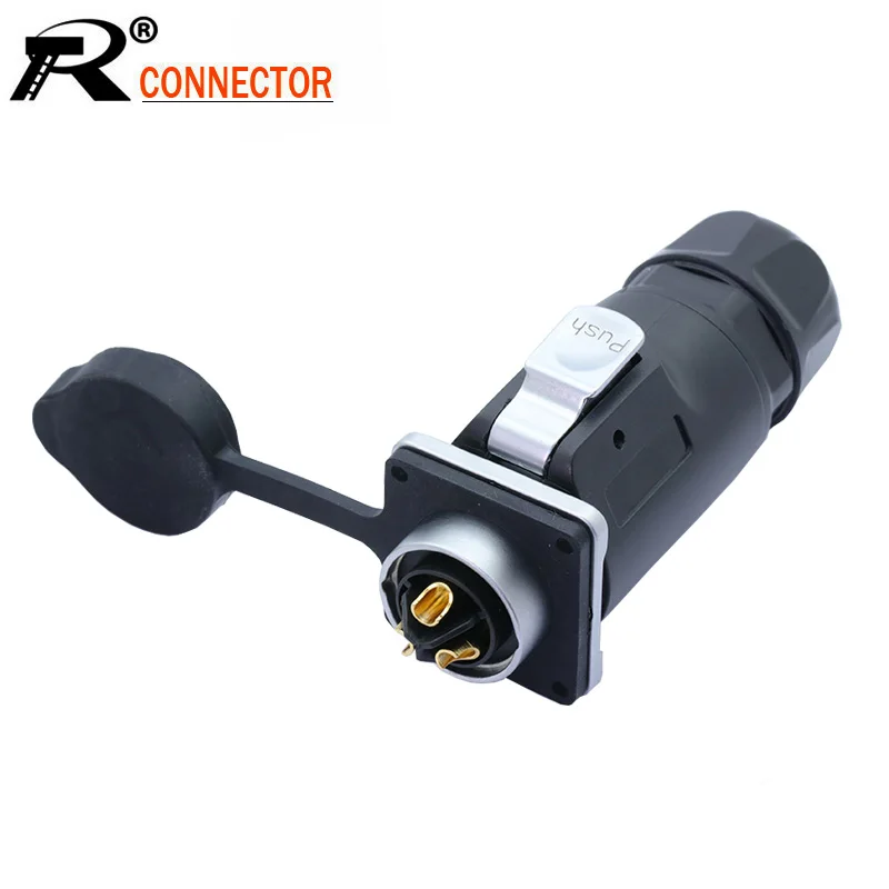 10 комплектов IP67 Водонепроницаемый 3 контактный светодиодный разъем для кабеля