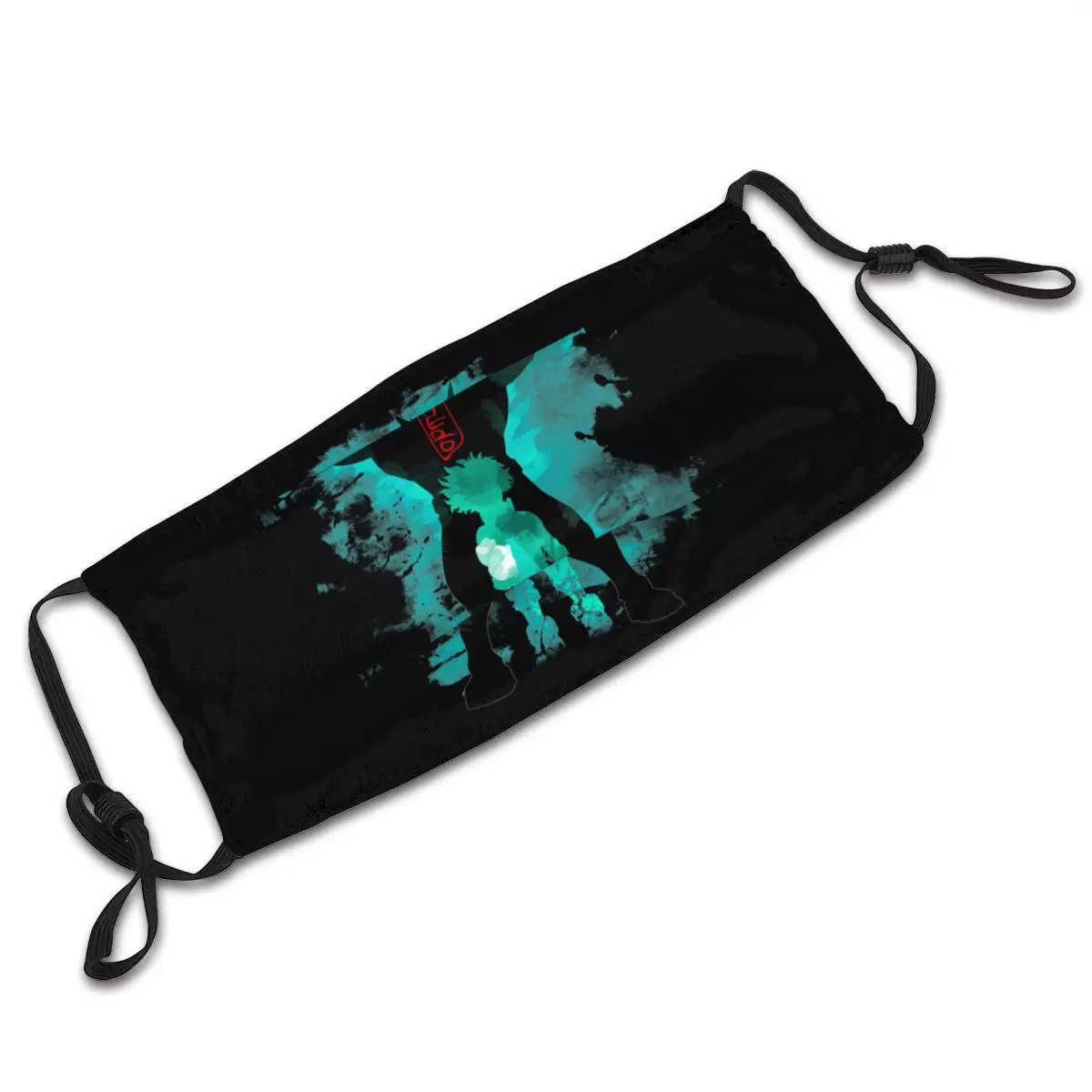 

My Hero Academia Mouth Face Mask Filters Inside Vintage Anti Haze Dust Protection Mask Mouth Muffle