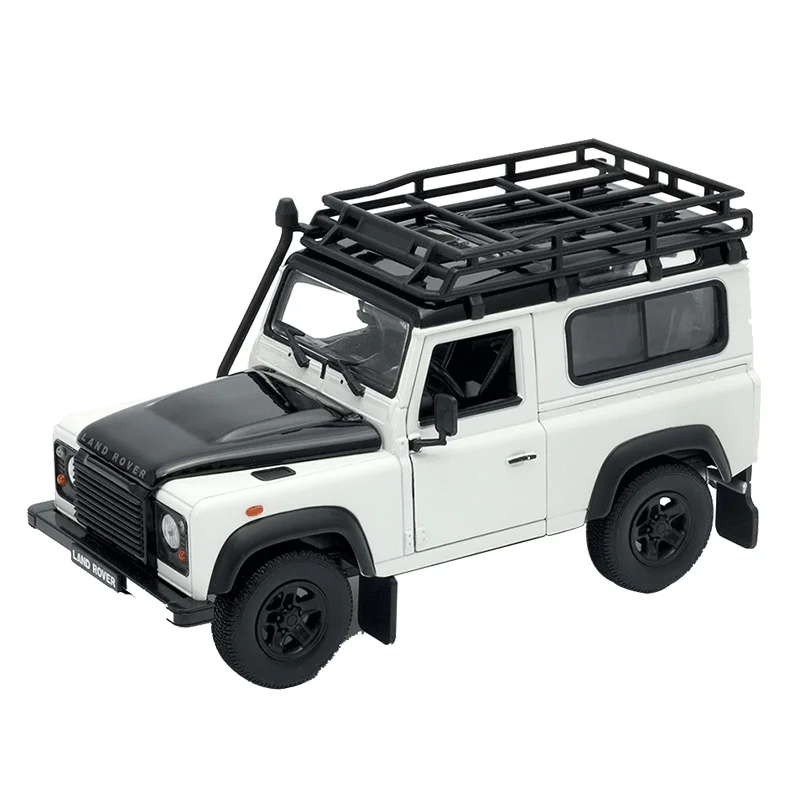 

1/24 welly Land Rover Defender Ice and Fire Limited Edition Off-road SUV Alloy Casting Car Model Collection Gift Children's Toy