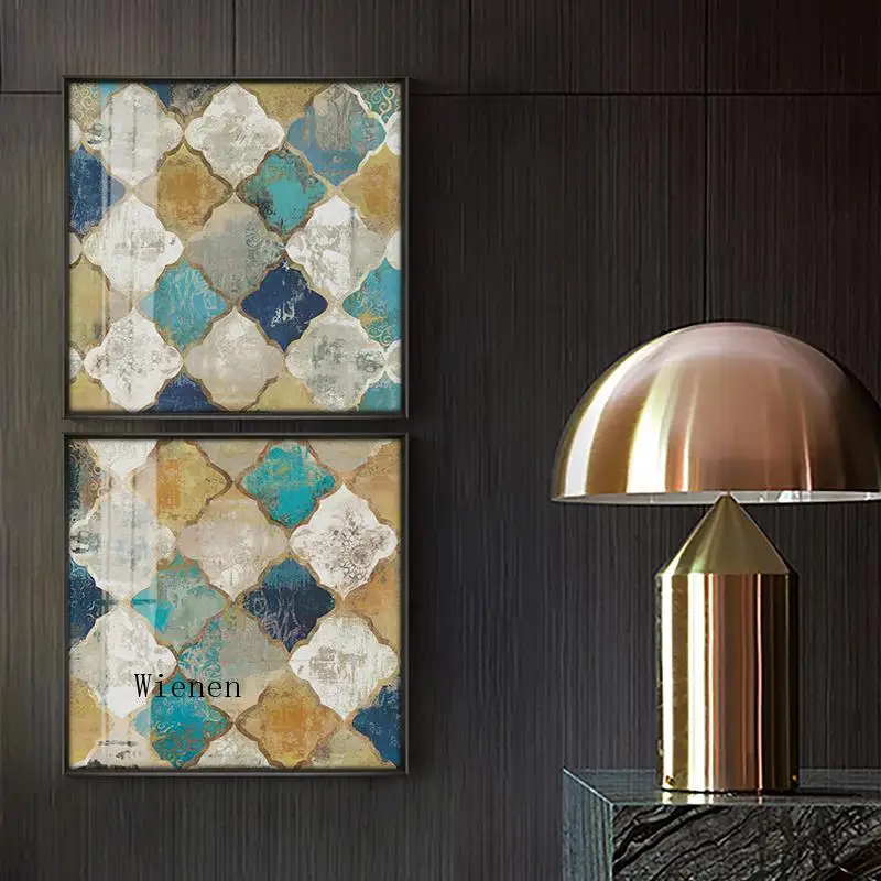 

Modern Abstract Canvas Wall Art Posters and Prints Gold Leaf Pictures for Home Design Living Room Office Decoration Painting