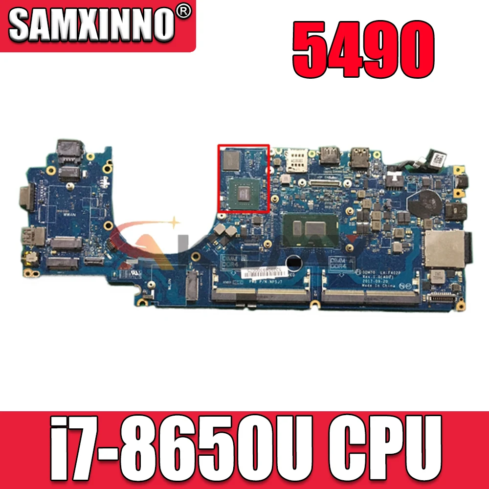 

Материнская плата для ноутбука DELL 5490, модель SR3L8, стробоскопический процессор со стандартом Φ 0F84M1 F84M1, Стробоскопическая работа 100%