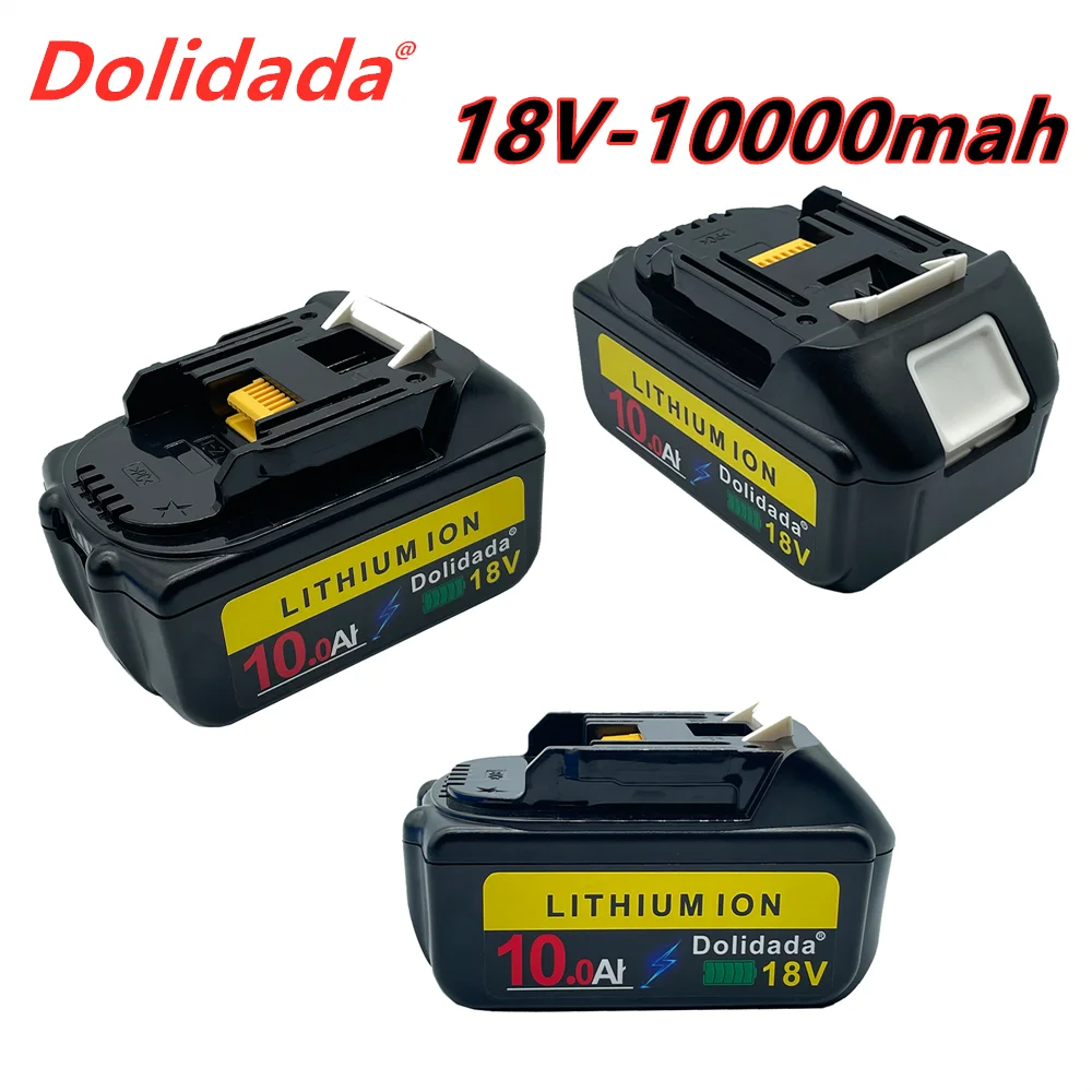 

2021 new bl1860 rechargeable battery 18 V 10000mah Makita Li ion 18 V battery bl1840 bl1850 bl1830 bl1860b LXT 400 + charger