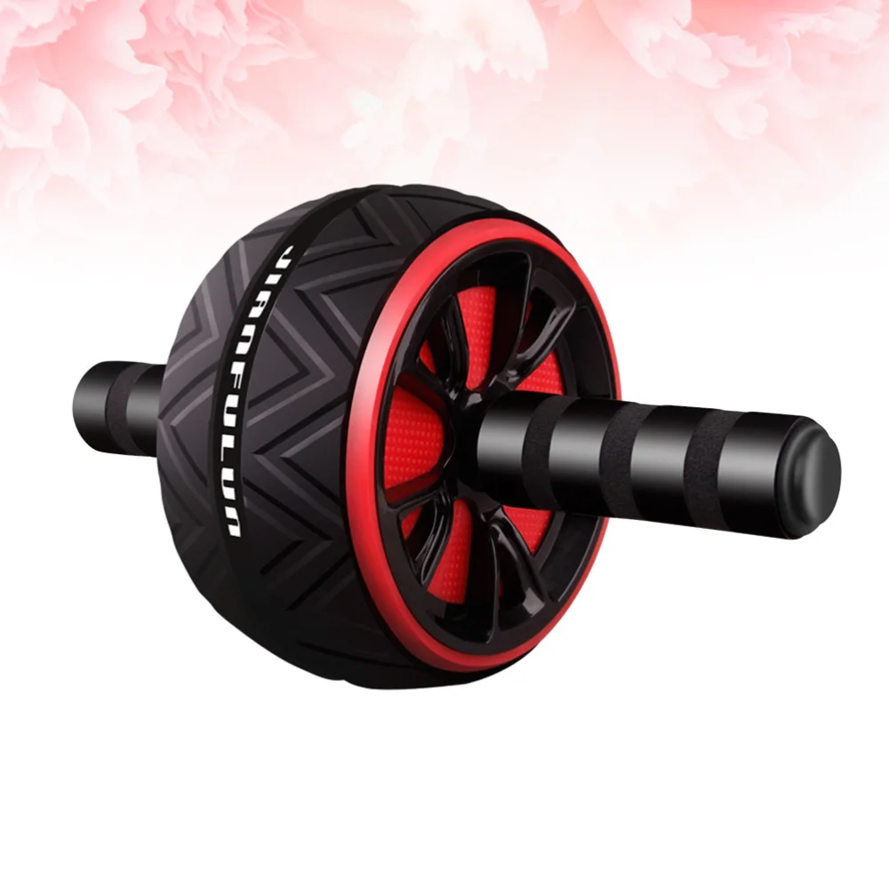 

Abdominal Exercise Roller Double Wheel Abdomen Training Roller Mute Abdominal Wheel Sports Accessory for Man Woman (Black)