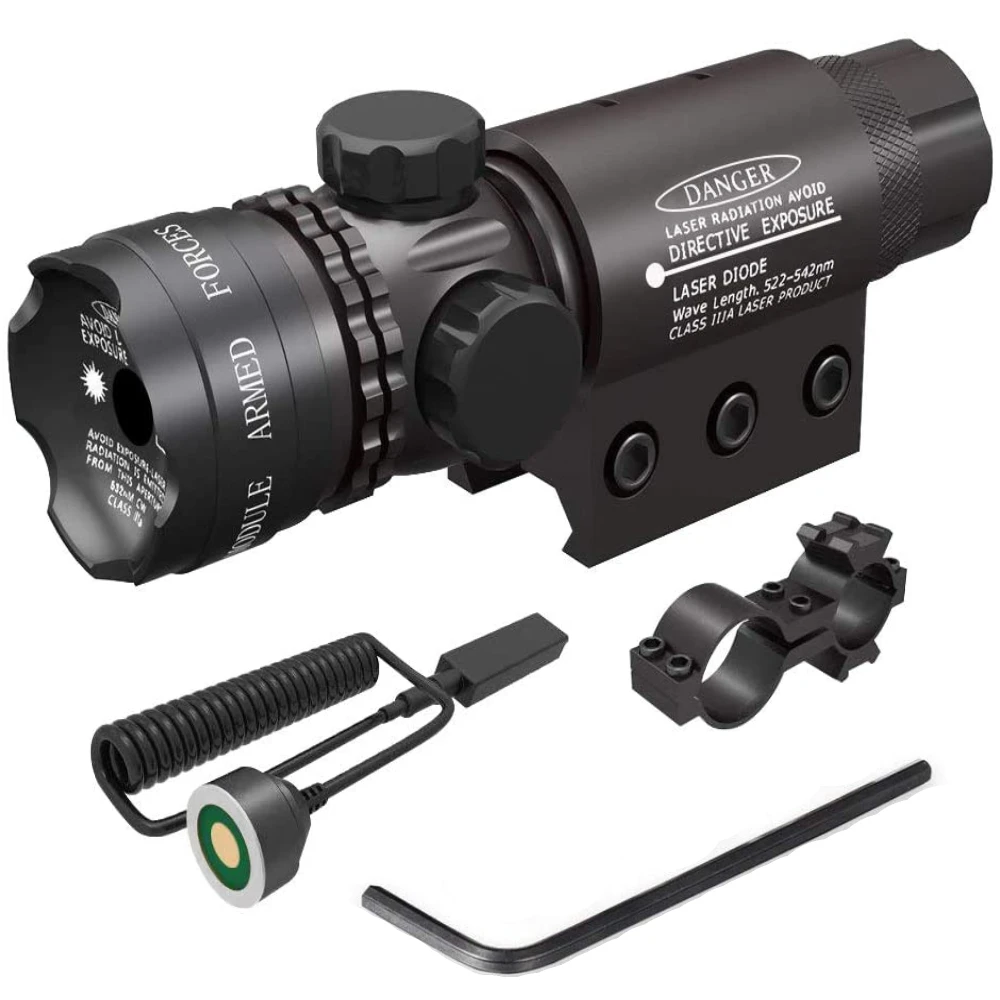 

Hunting Riflescope 4-12x50 Illuminated Optics Scope W/ 4 Reticle Holographic Red Green Dot Reflex Sight, Red Green Laser Sight
